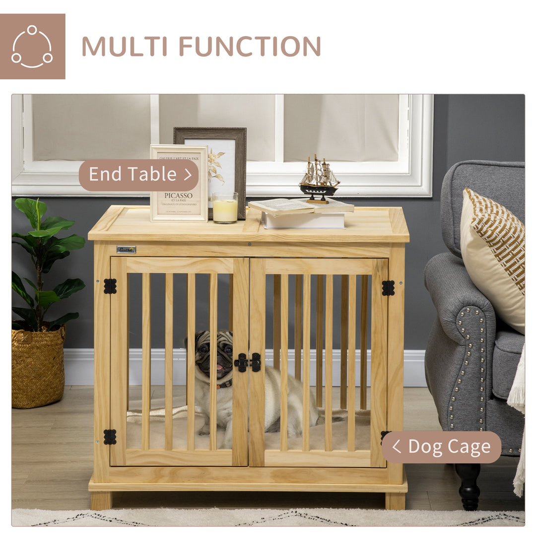 Wooden Dog Crate Table - PawHut