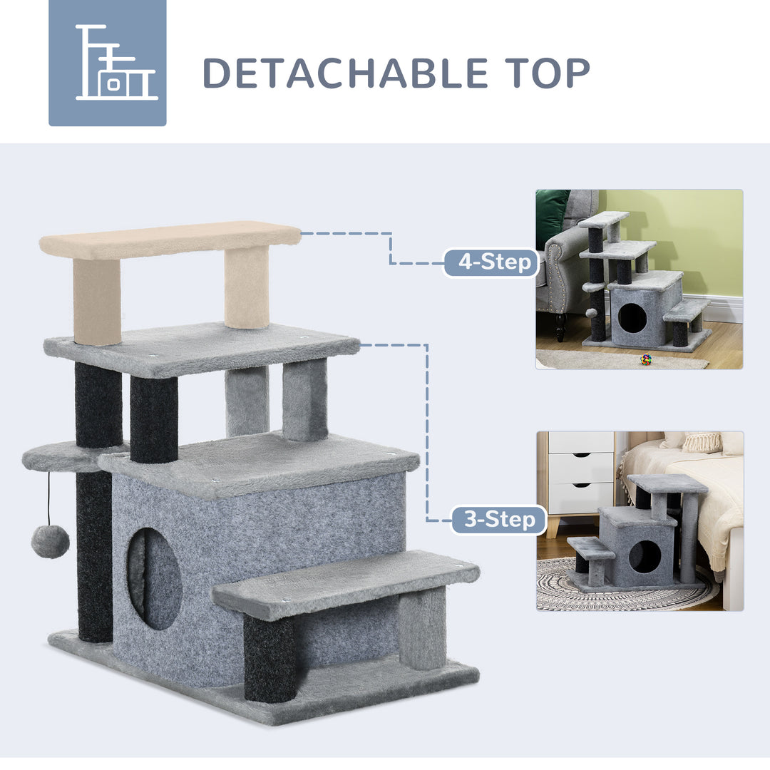 Pet Stairs: Adjustable Height Steps with Detachable Cover