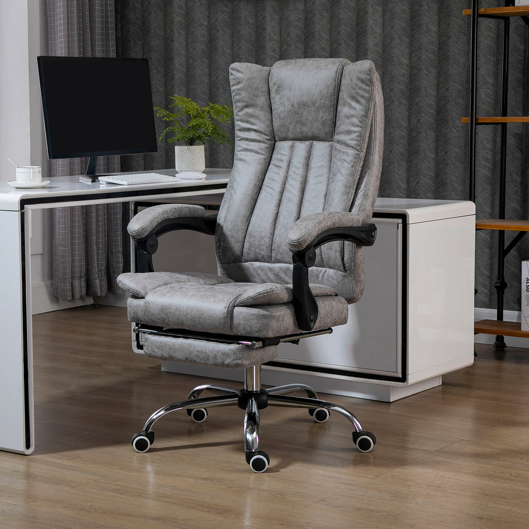 Vinsetto Ergonomic Office Chair, Reclining, Grey