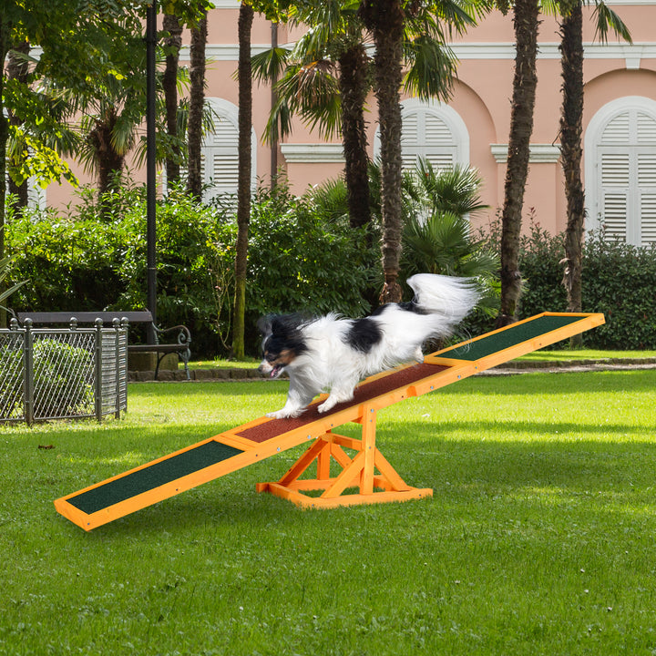 1.8m Wooden Pet Seesaw Dog Agility Equipment Activity Sport Dog Training Agility Obedience Equipment Toy Weather Resistant