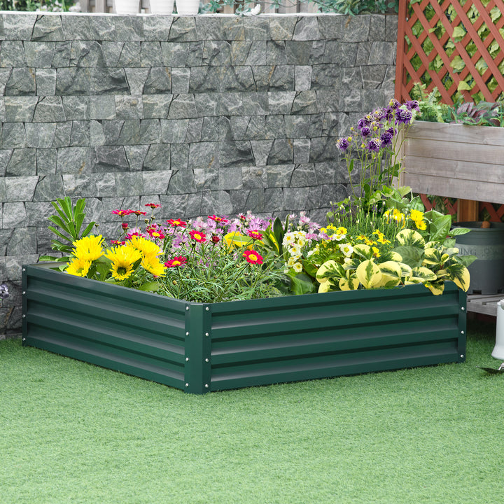 Raised Garden Bed Metal Planter Box for plants