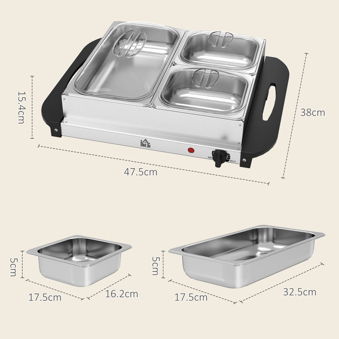 Electric Food Warmer 4 Tray