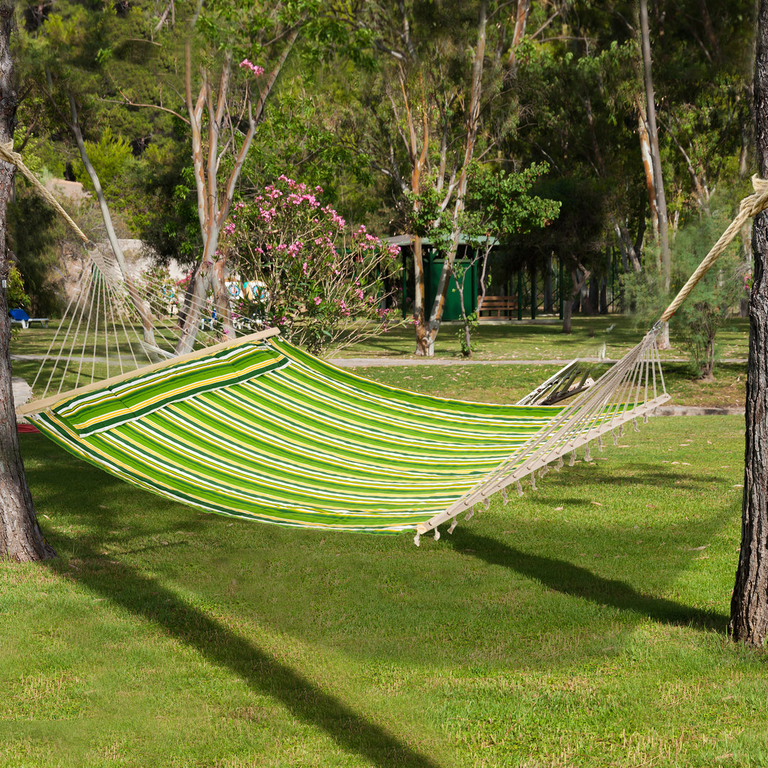 Striped Hammock with Pillow