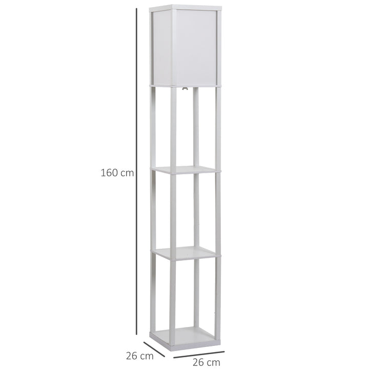 Floor Lamp with Shelves