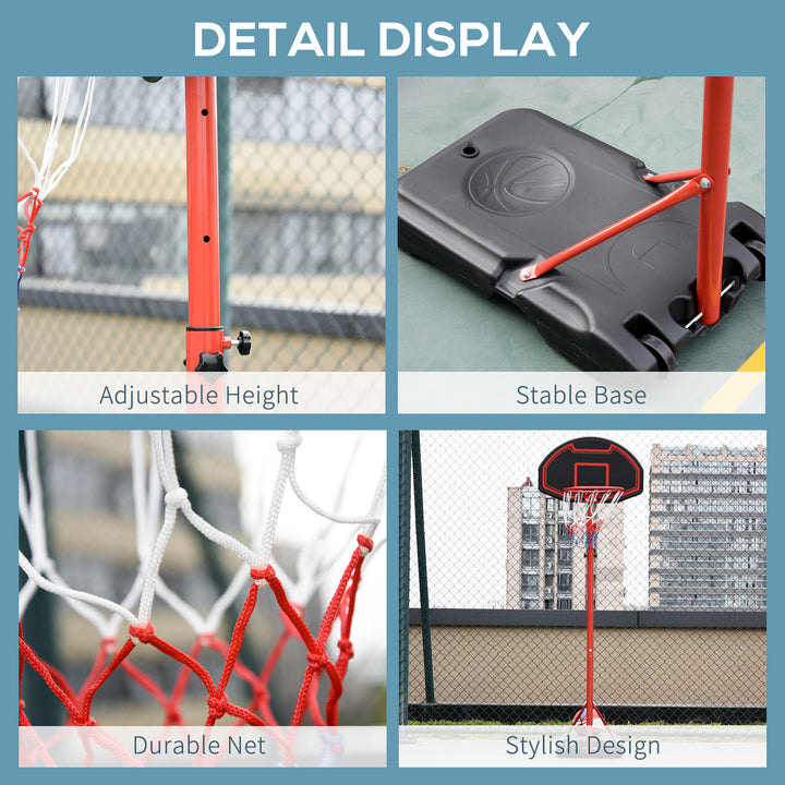 Adjustable Basketball Hoop: Sturdy Steel Frame for Indoor & Outdoor Play