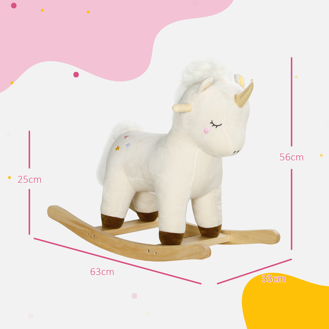 Rocking Horse with Unicorn Design