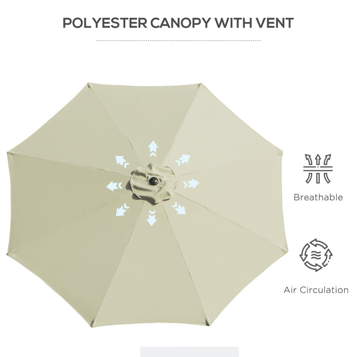 3(m) Tilting Parasol Garden Umbrellas