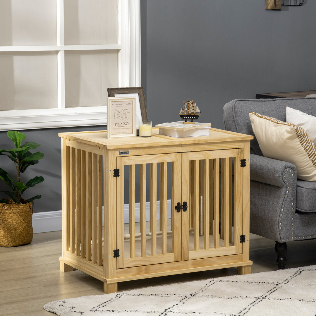 Wooden Dog Crate Table - PawHut