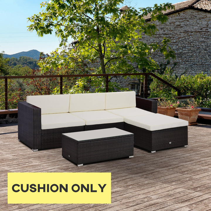 Outdoor Cushion Pad Set for Rattan Furniture