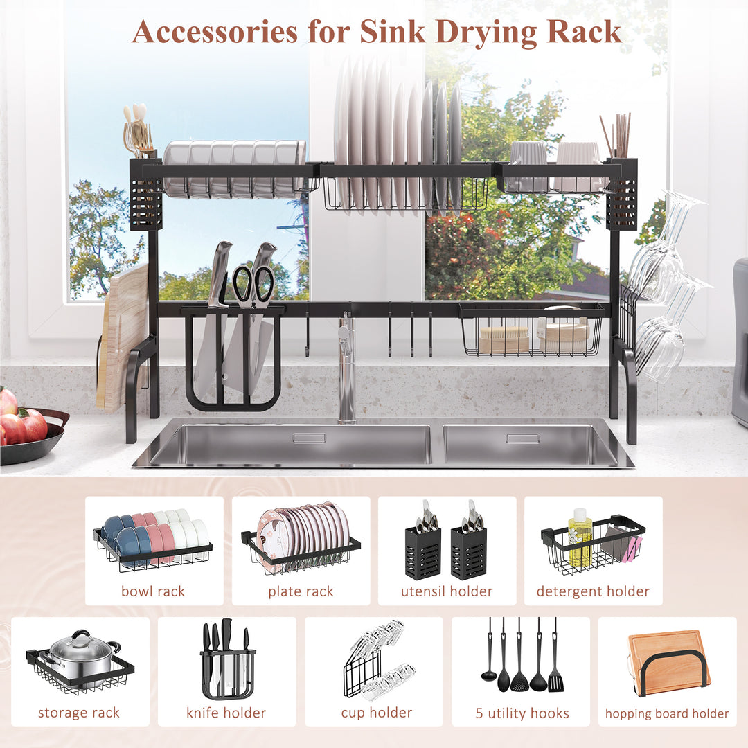 100cm Over The Sink Dish Drainer Rack