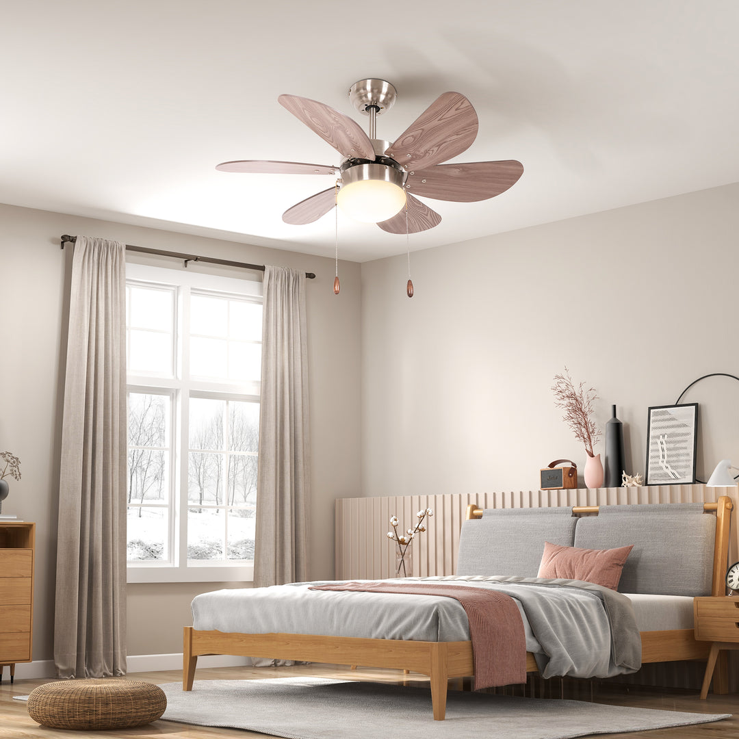 Ceiling Fan Lights with 6 Reversible Blades