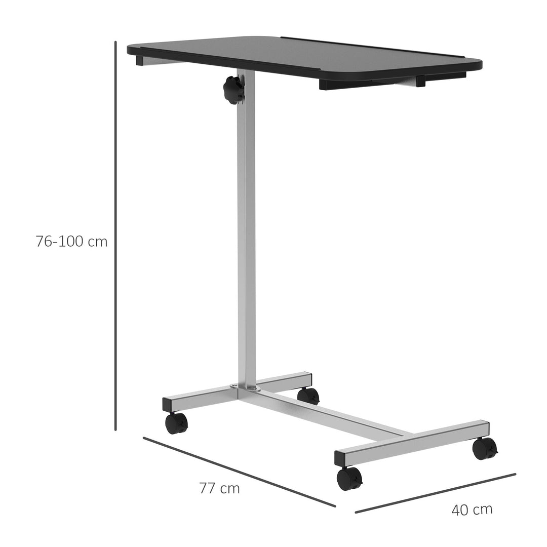 Portable Overbed Table with Wheels