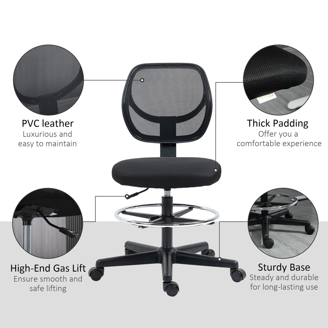 Vinsetto Ergonomic Mesh Office Chair, Black