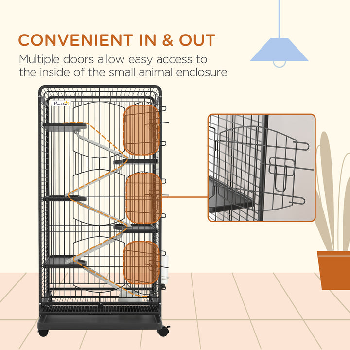 Five-Level Tall Small Animal Cage