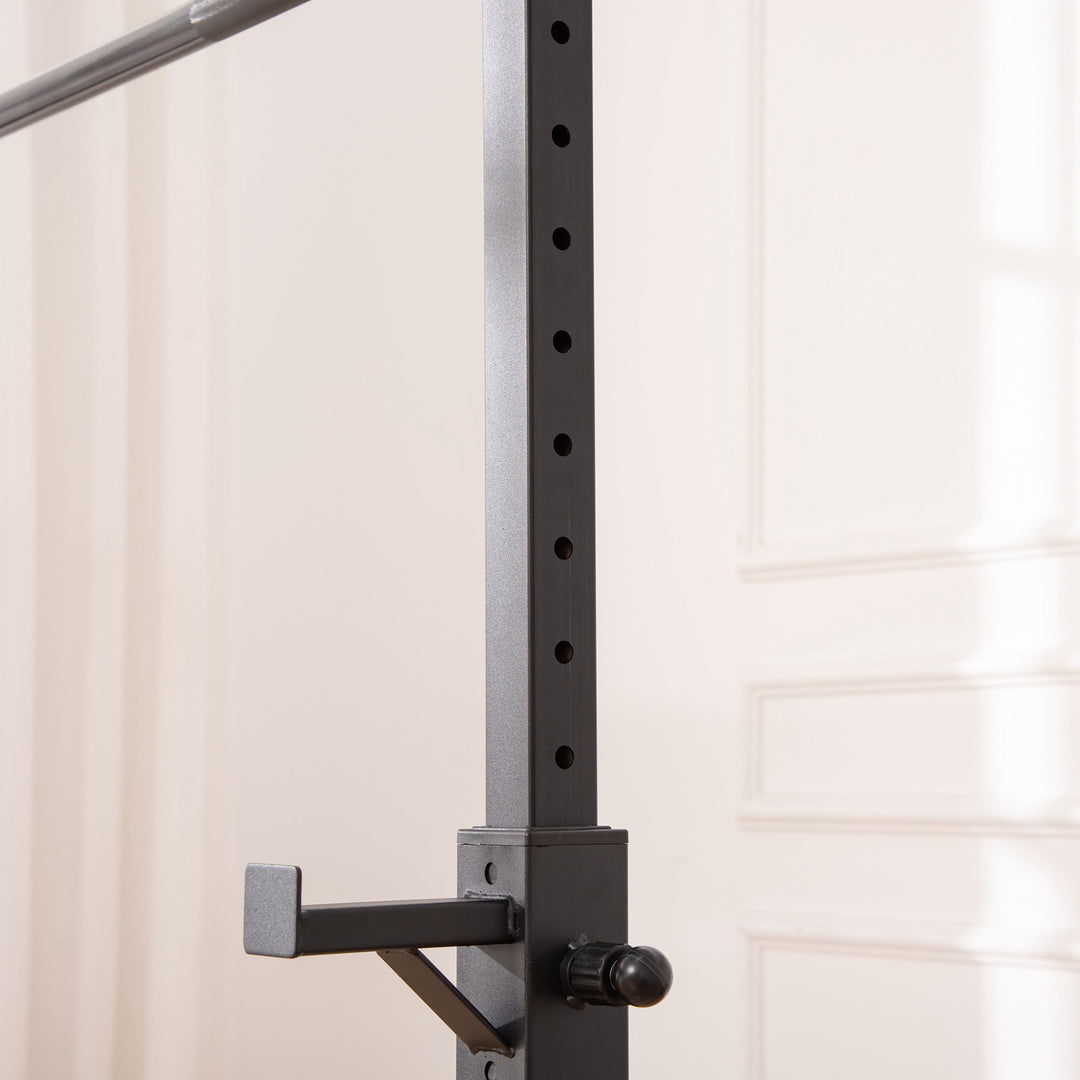 Heavy Duty Weight Bar Barbell Squat Stand Barbell Rack Spotter