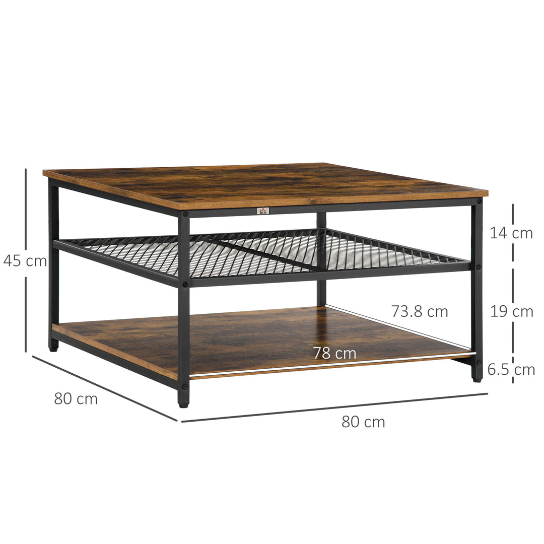 HOMCOM Lift Top Coffee Table with Hidden Storage