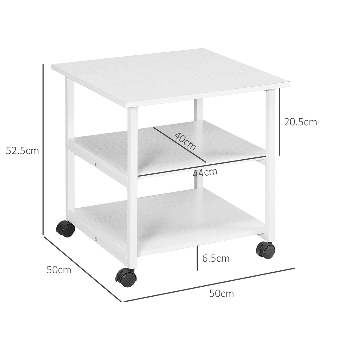 3-Tier Printer Stand w/ Storage Shelf