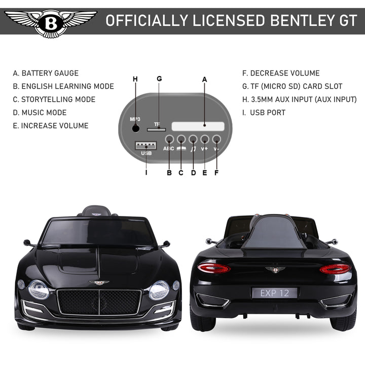 Licensed Bentley Kids Electric Car