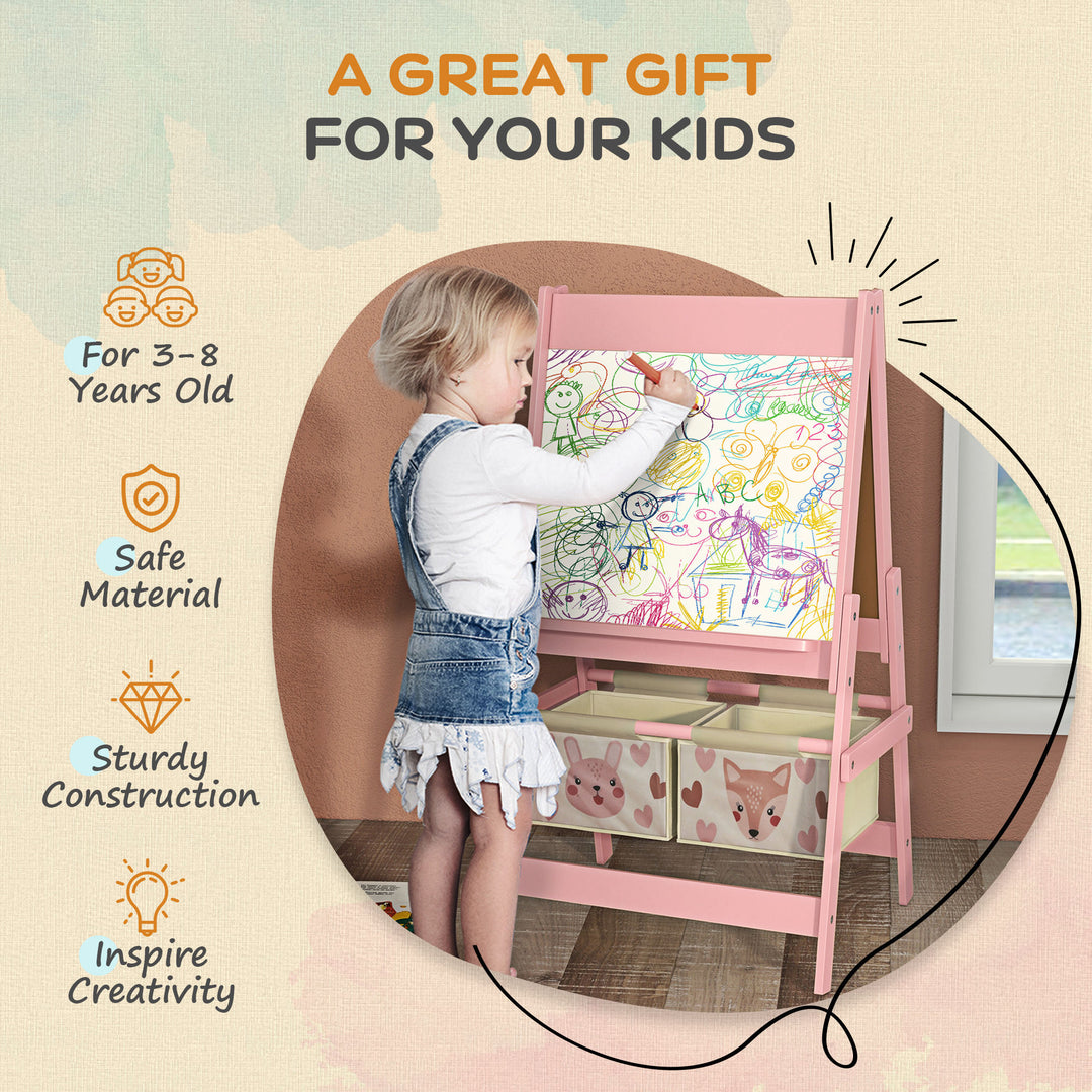 Three-In-One Kids Easel with Paper Roll