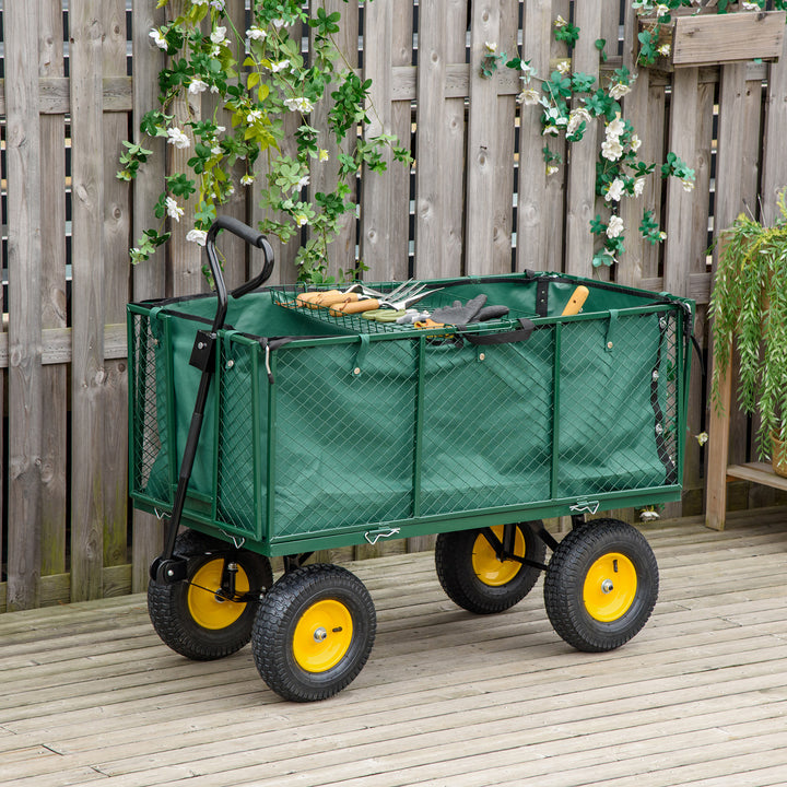 Heavy Duty Garden Trolley with 4 Wheels