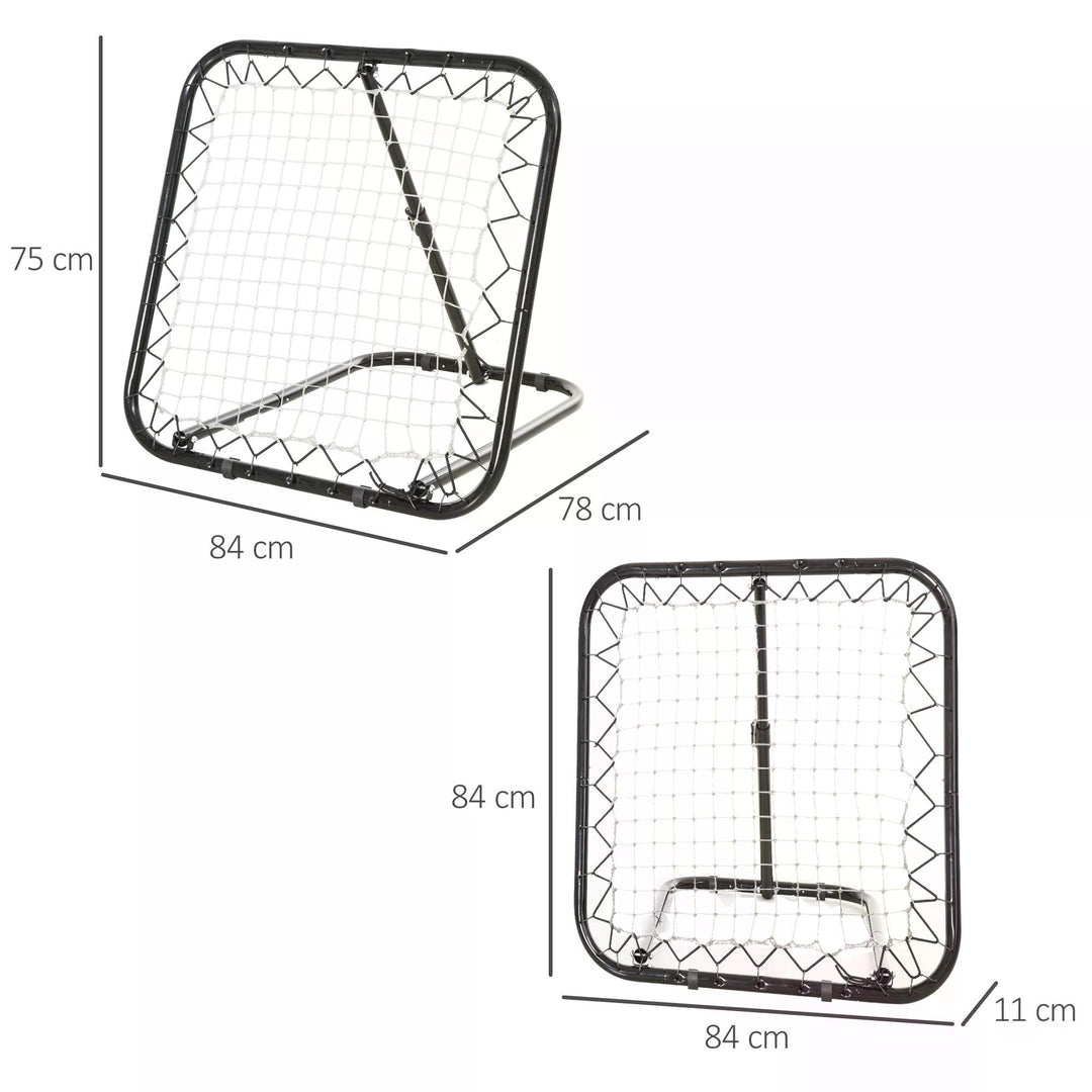 Angle Adjustable Rebounder Net Goal Training Set Football