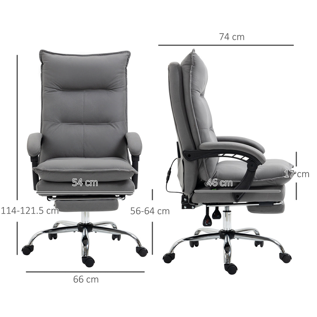 Vinsetto Microfibre Office Chair, Grey