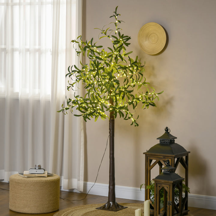 6ft Olive Tree Light with 300 Warm White LED Lights