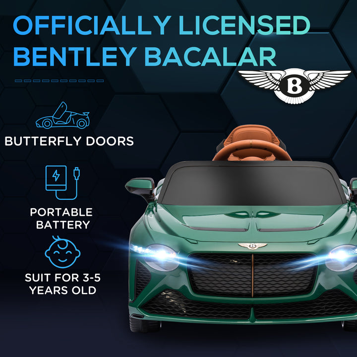 Bentley Bacalar Licensed 12V Kids Electric Ride on Car w/ Remote Control