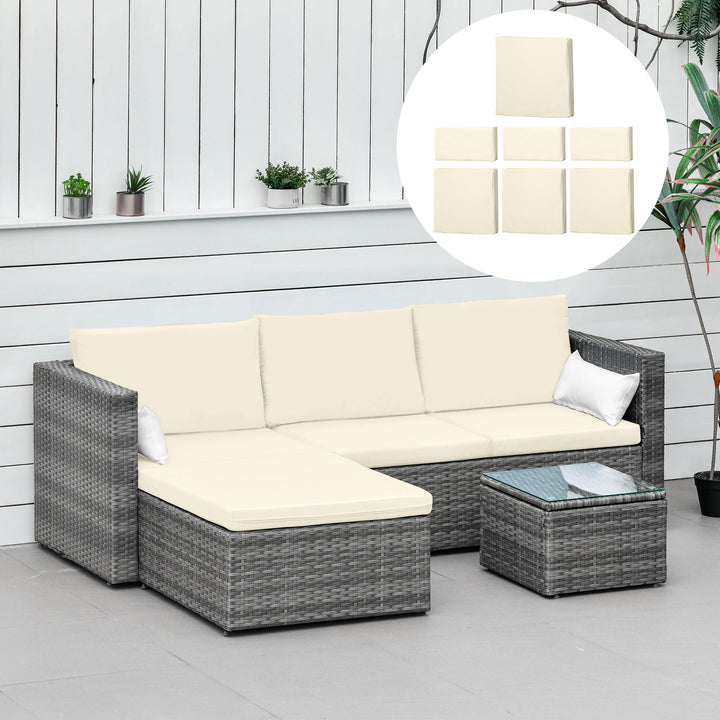 Rattan Furniture Cushion Cover Replacement Set