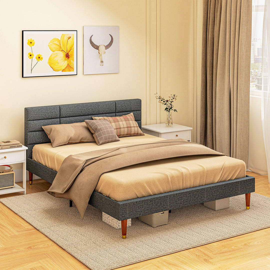 Upholstered King Bed Frame