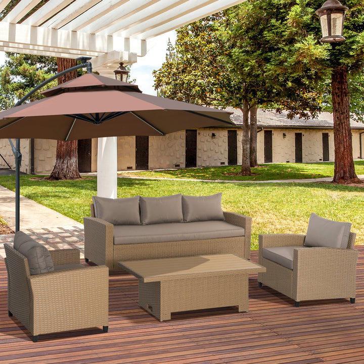 Rattan Garden Sofa Set