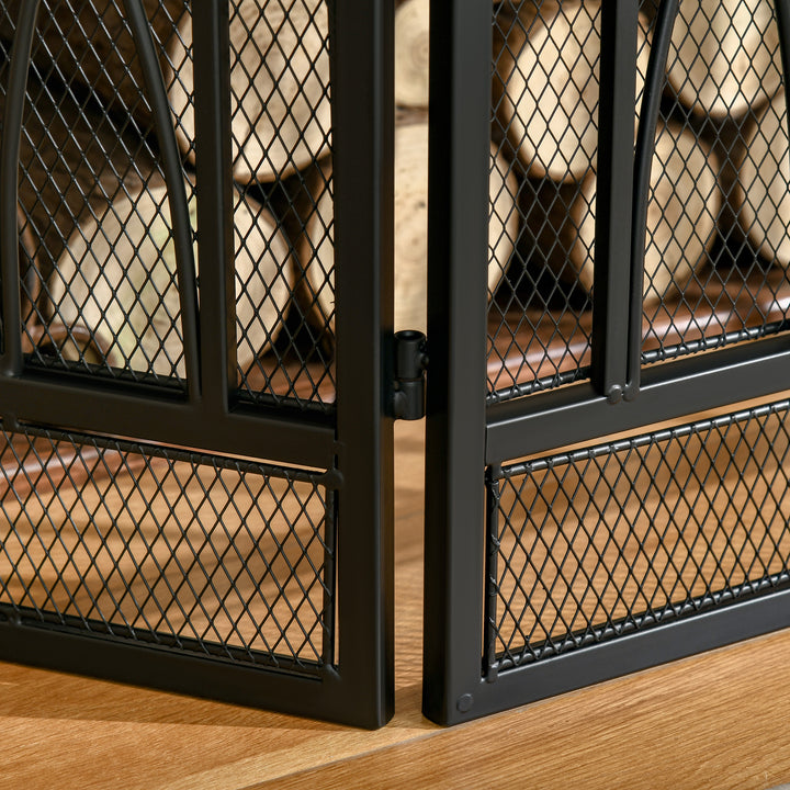 3-Panel Folding Fireplace Screen