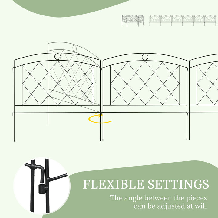 Decorative Garden Fencing: Stylish Metal Picket Panels for Outdoor Borders