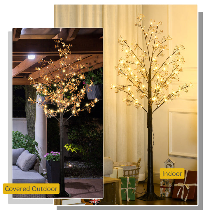 6ft Artificial Gypsophila Blossom Tree Light with 96 Warm White LED Light