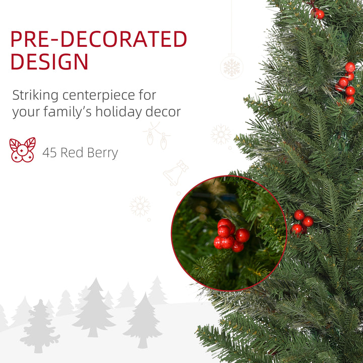 Pencil Artificial Christmas Tree with Realistic Branches