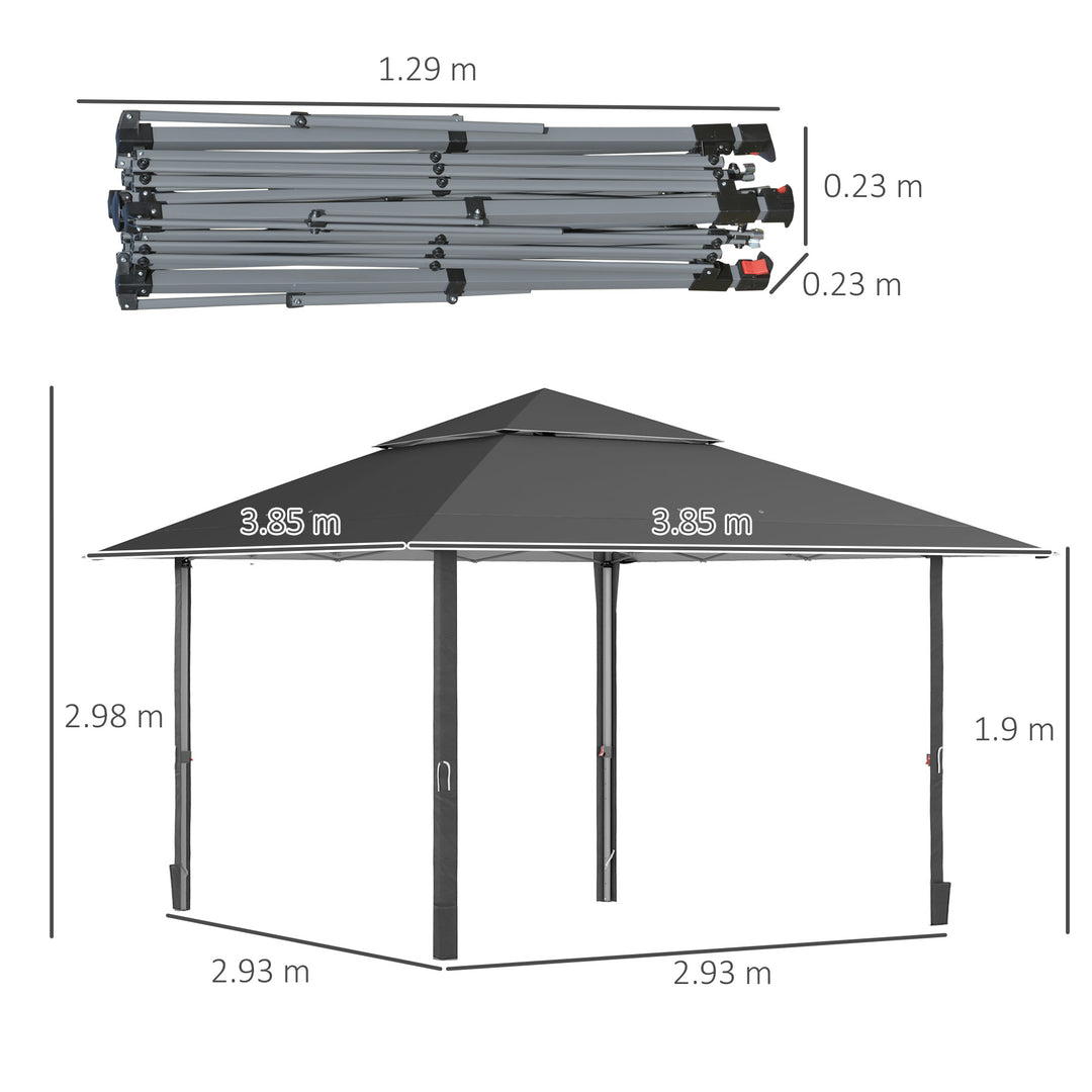 Pop-up Gazebo with Double Roof