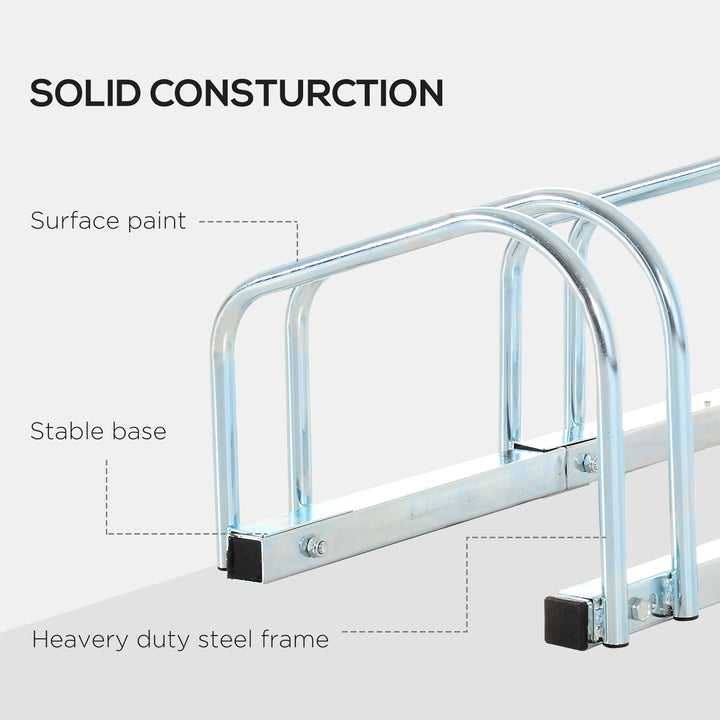 Bike Stand Parking Rack Floor or Wall Mount Bicycle Cycle Storage Locking Stand 179L x 33W x 27H (6 Racks