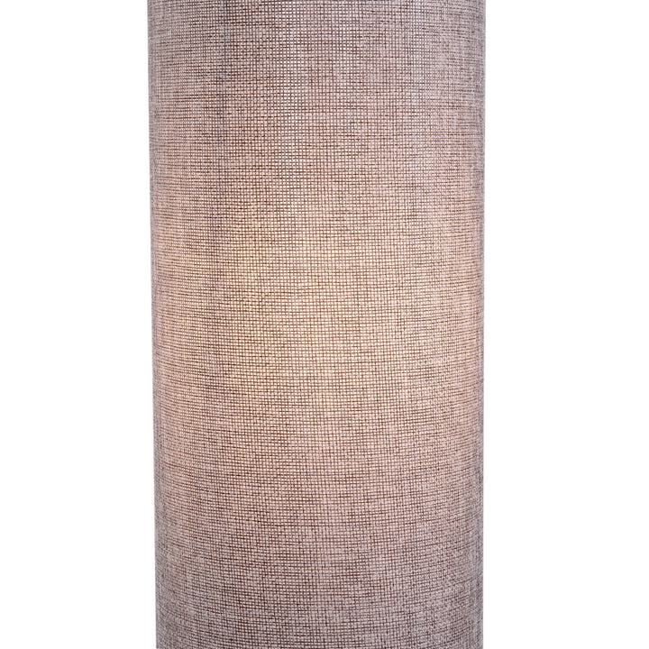 120H cm Wooden Base Fabric Floor Lamp with Linen Fabric