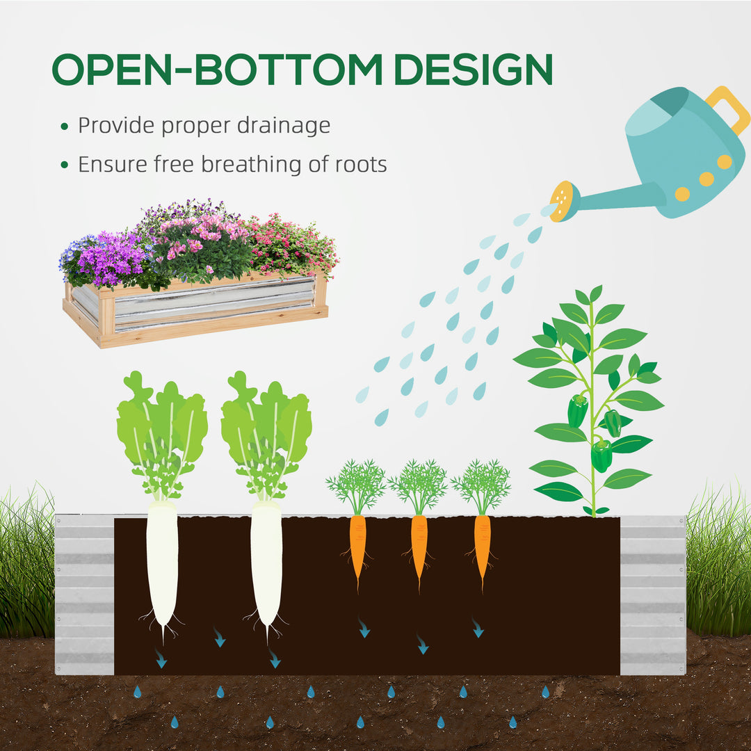 Raised Garden Bed with Greenhouse Top