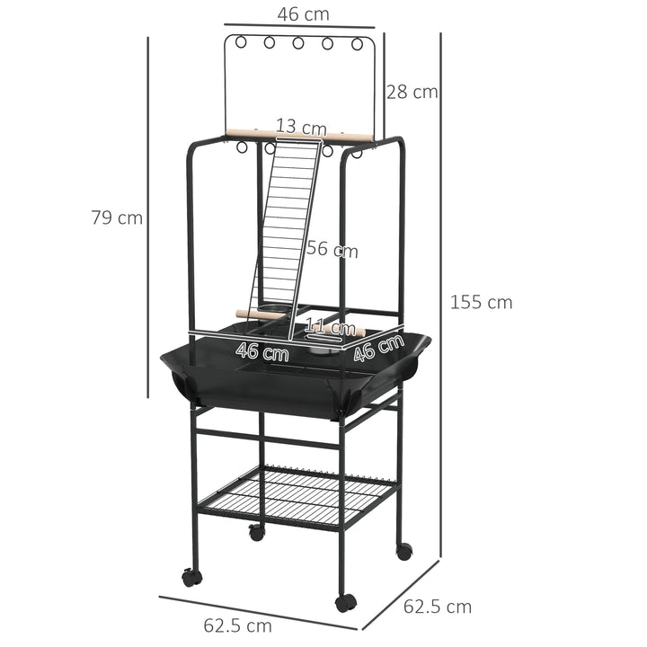 Bird Feeding Station: Steel Table with Perches