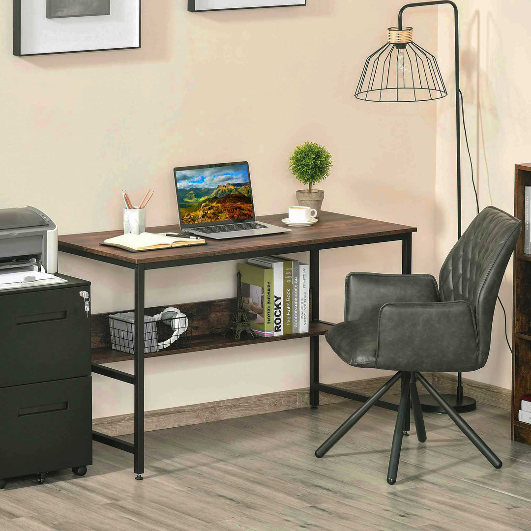 HOMCOM Desk with Storage Shelf