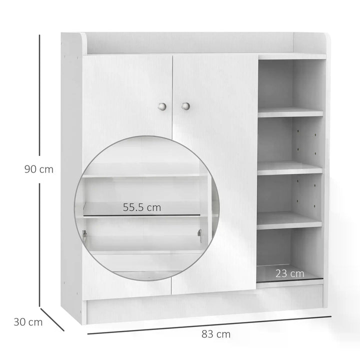 HOMCOM Large Shoe Storage Cabinet