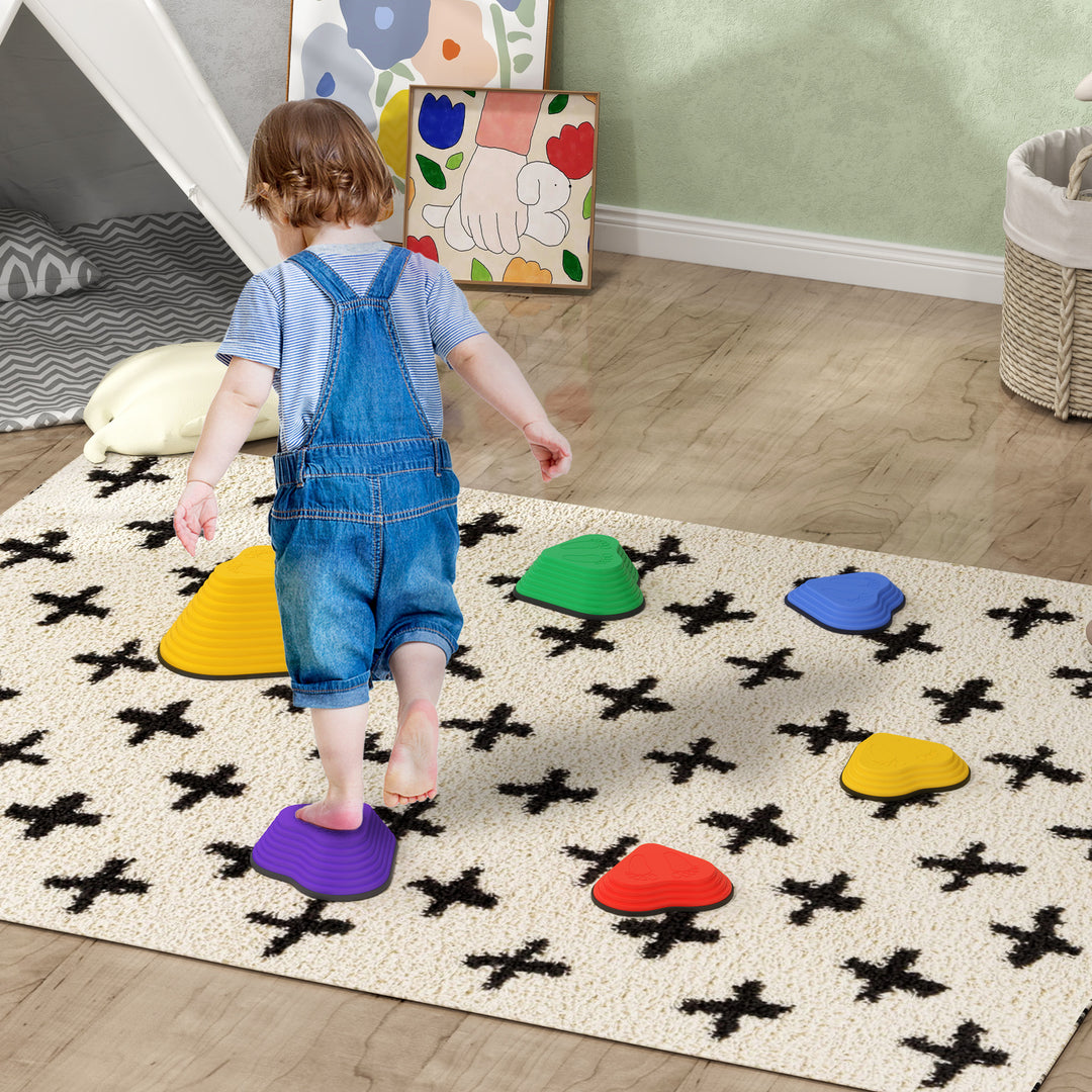 6PCs Heart-Shaped Kids Stepping Stones Balance & Motor Skills