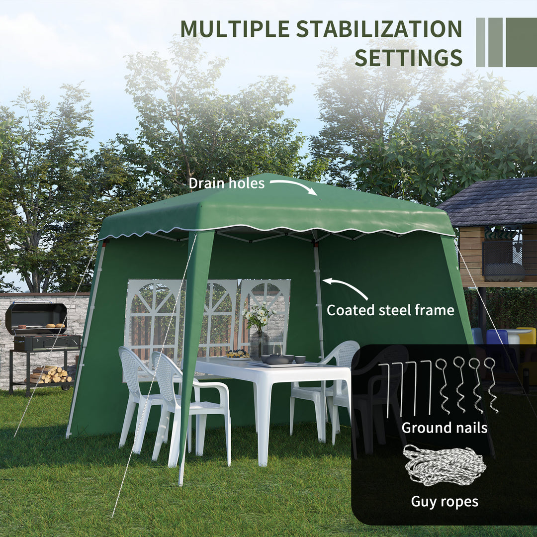 Pop Up Gazebo with 2 Sides