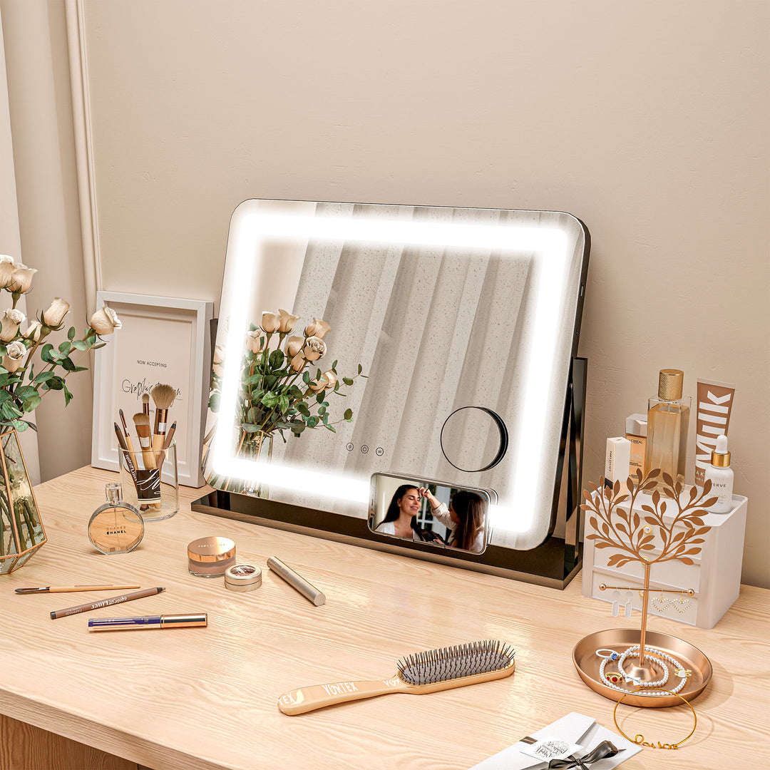 LED Light Tabletop Makeup Mirror