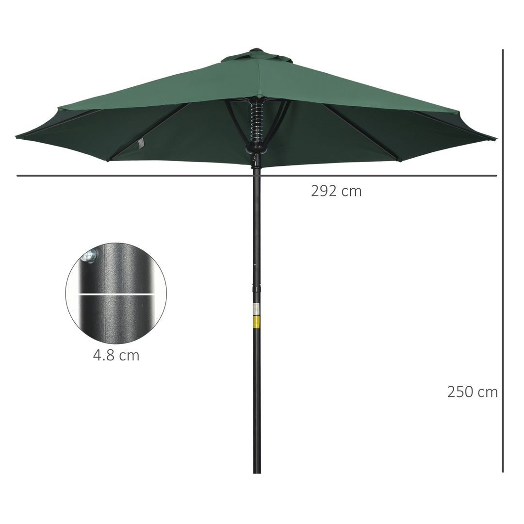 Waterproof Market Table Umbrella: Garden Parasol with 8 Ribs