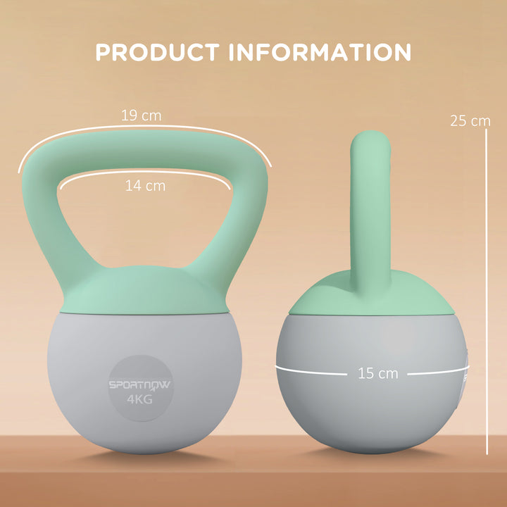 2 x 4kg Soft Kettlebell