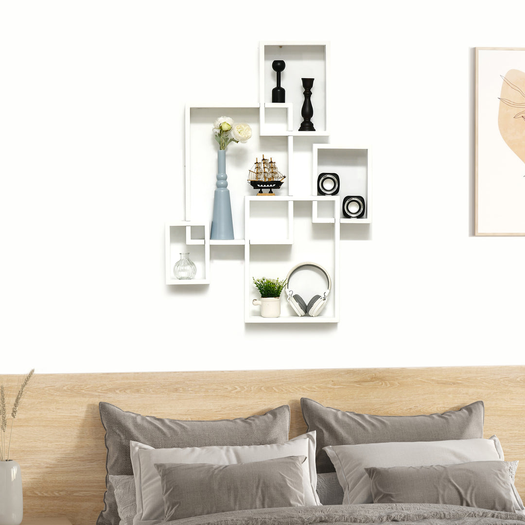 Interlocking Cube Floating Shelves