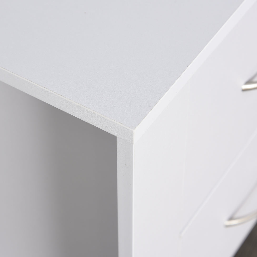 HOMCOM Bedside Table with 2 Drawers