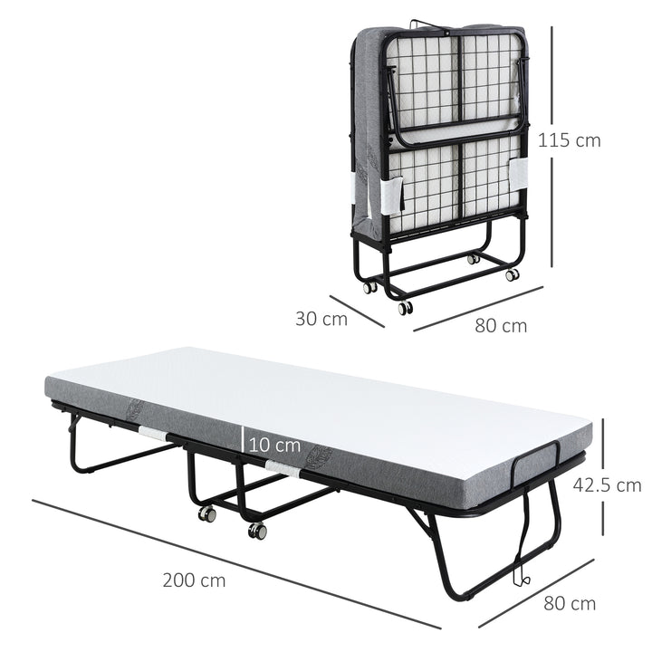 Folding Bed with 10cm Mattress